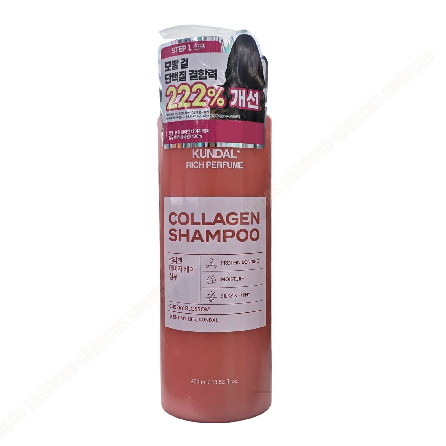 KUNDAL Damage Care Shampoo 400ml/Cherry Blossom-Cuticle Recovery-Collagen