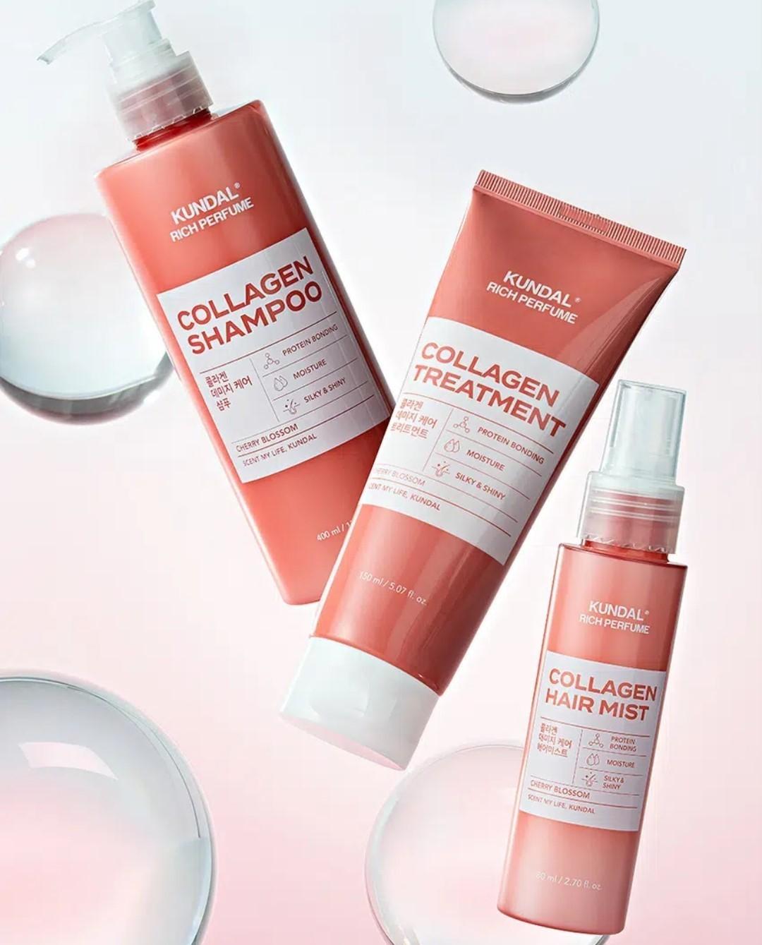 KUNDAL Damage Care Shampoo 400ml/Cherry Blossom-Cuticle Recovery-Collagen