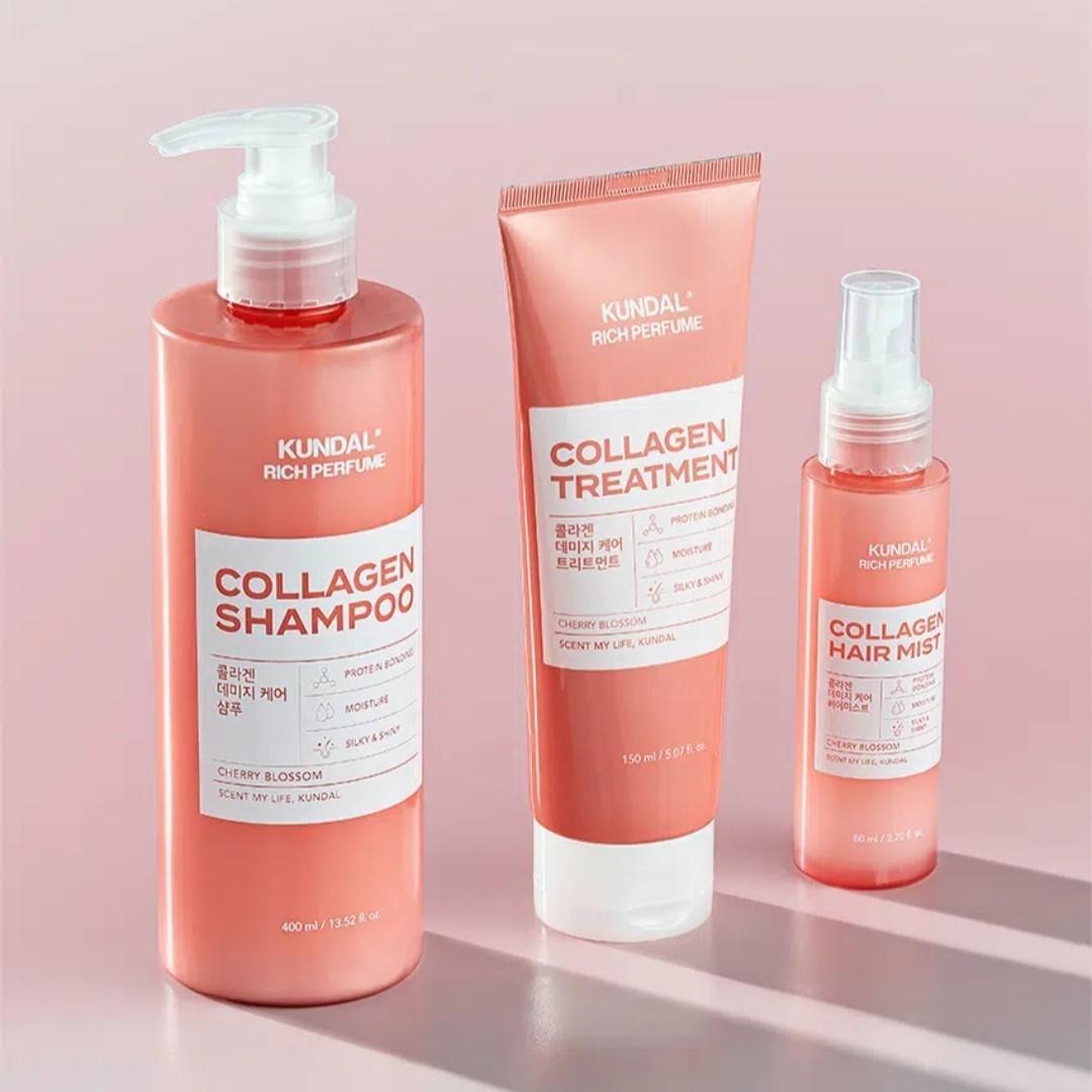 KUNDAL Damage Care Shampoo 400ml/Cherry Blossom-Cuticle Recovery-Collagen