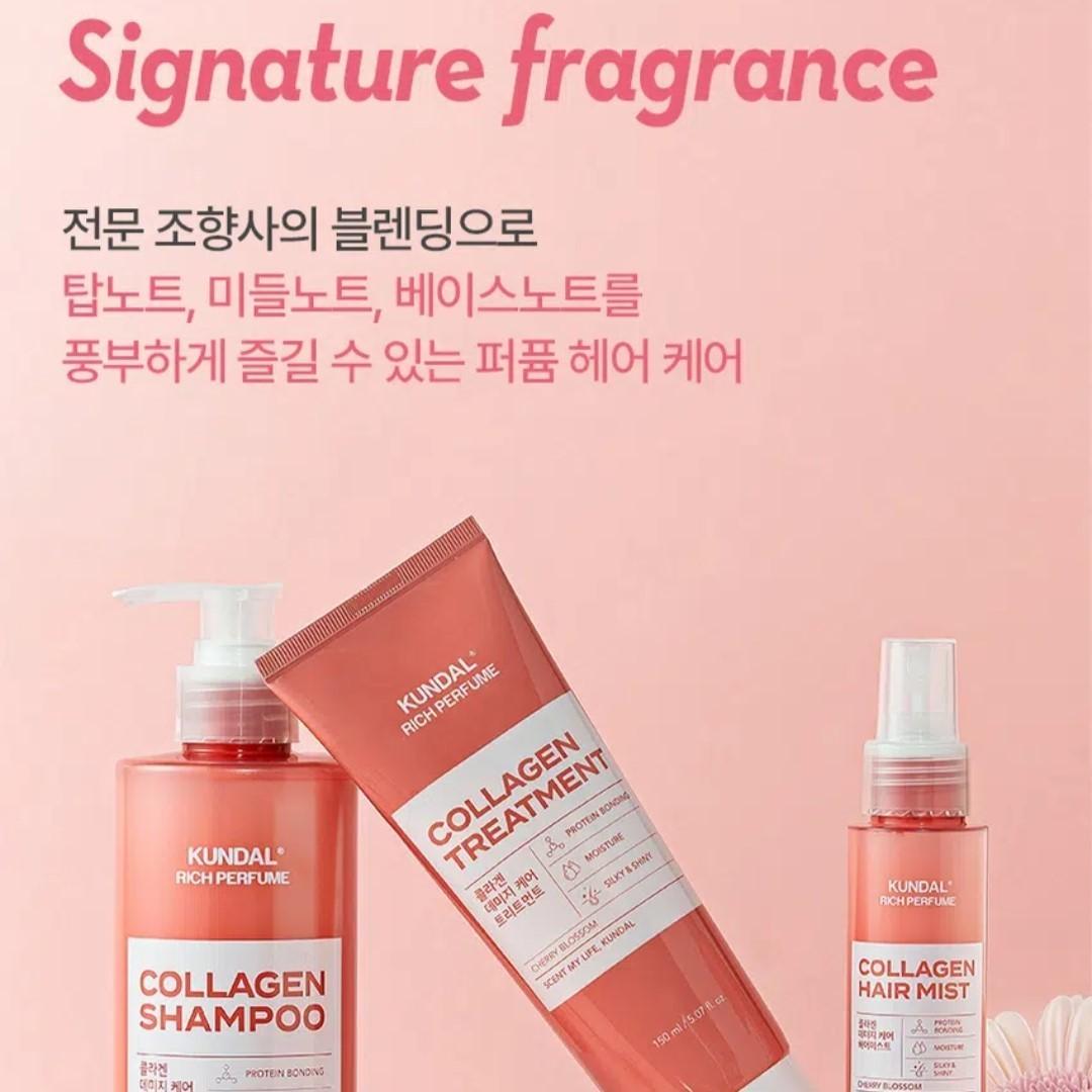 KUNDAL Damage Care Shampoo 400ml/Cherry Blossom-Cuticle Recovery-Collagen