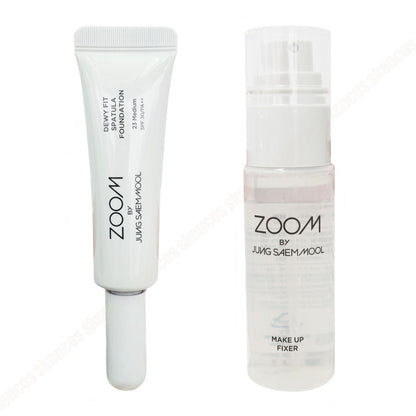 ZOOM BY JUNG SAEM MOOL Dewy Fit Spatula Foundation 21N UV+Makeup Fixer 50ml