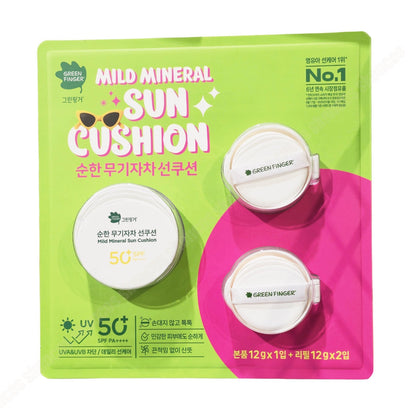 Green Finger Mild Mineral Sun Cushion 12g+2 Refill 2EA SPF 50+ /Children-Matte