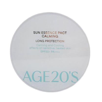 AGE 20'S Sun Essence Pact Calming Long Protection Tone Up/Case +2 Refil /SPF50+