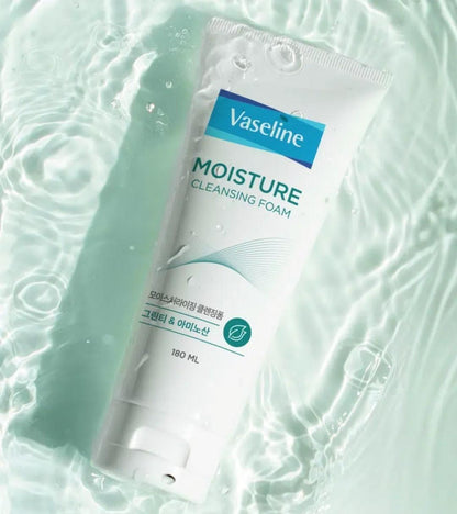 2EA- Vaseline Moisture Cleansing Foam 180ml /6 oz x 2ea-Soothing-Soft