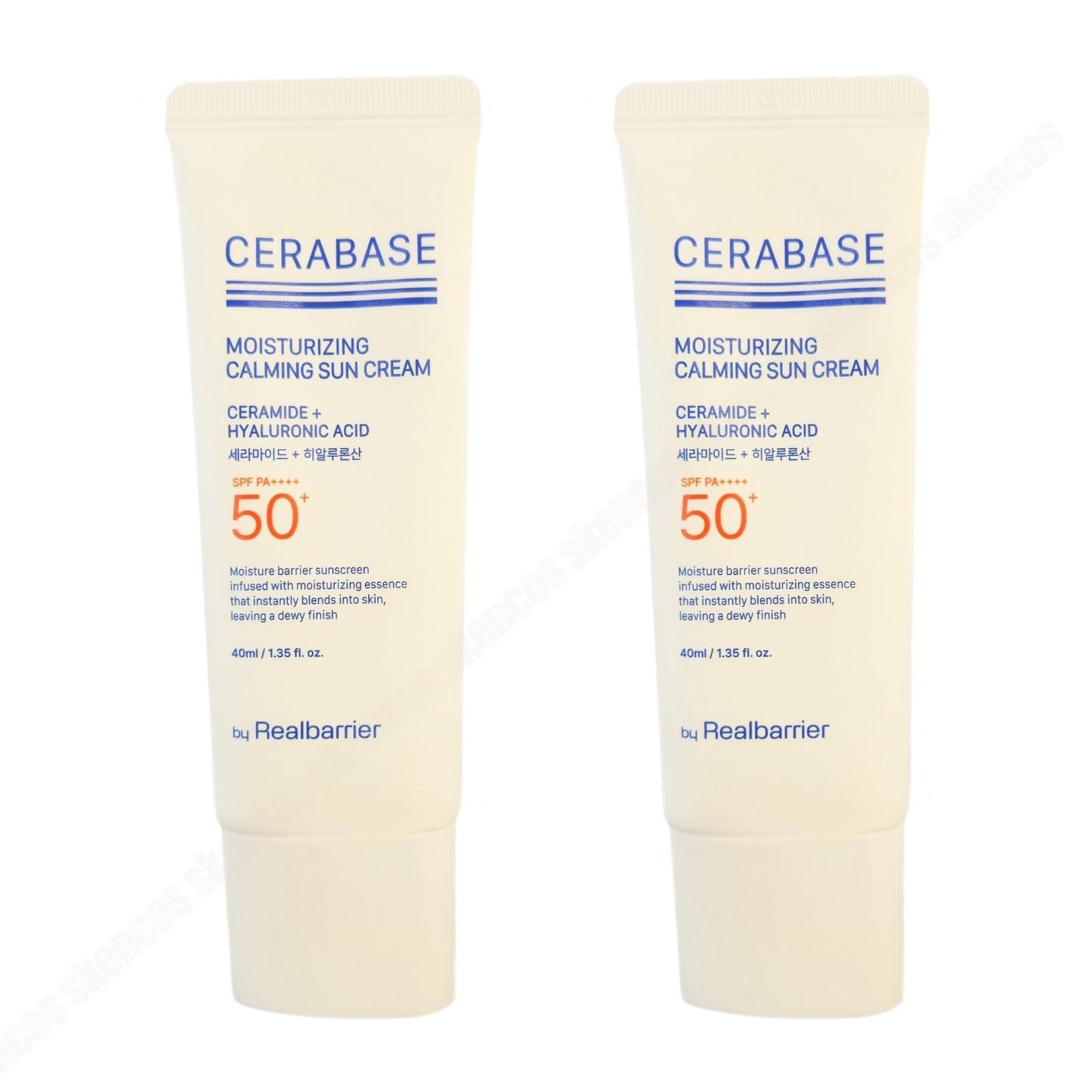 1+1-By Real Barrier CeraBase Moisturizing Calming Sun Cream 40ml -SPF 50+ PA++++