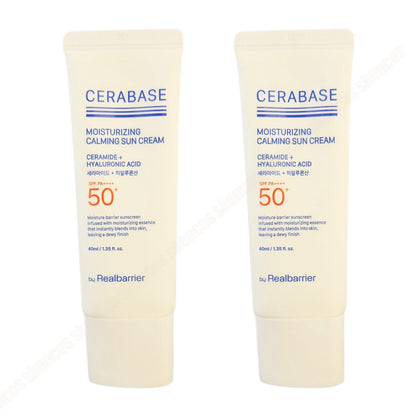 1+1-By Real Barrier CeraBase Moisturizing Calming Sun Cream 40ml -SPF 50+ PA++++