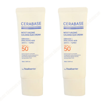 1+1-By Real Barrier CeraBase Moisturizing Calming Sun Cream 40ml -SPF 50+ PA++++