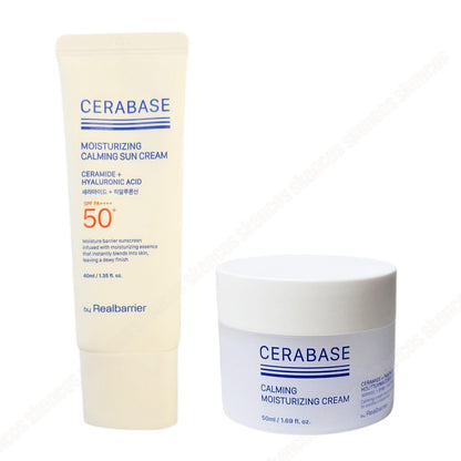 1+1-By Real Barrier CeraBase Moisturizing Calming Sun Cream 40ml -SPF 50+ PA++++