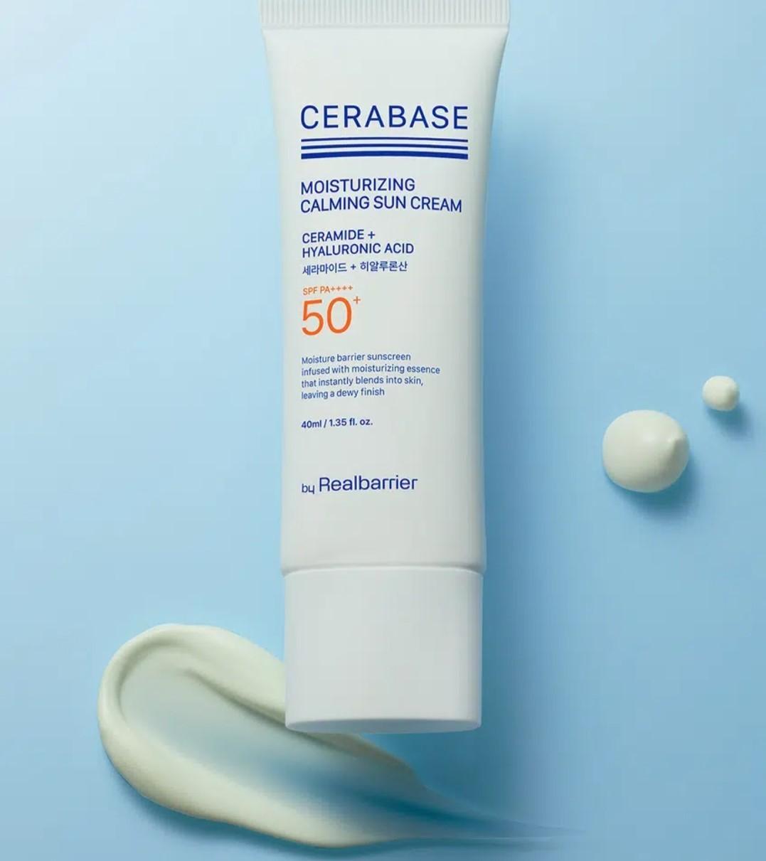 1+1-By Real Barrier CeraBase Moisturizing Calming Sun Cream 40ml -SPF 50+ PA++++