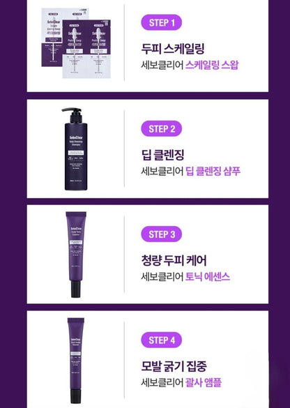 SeboClear Deep Cleansing Shampoo- Hair Loss-Scalp Tonic