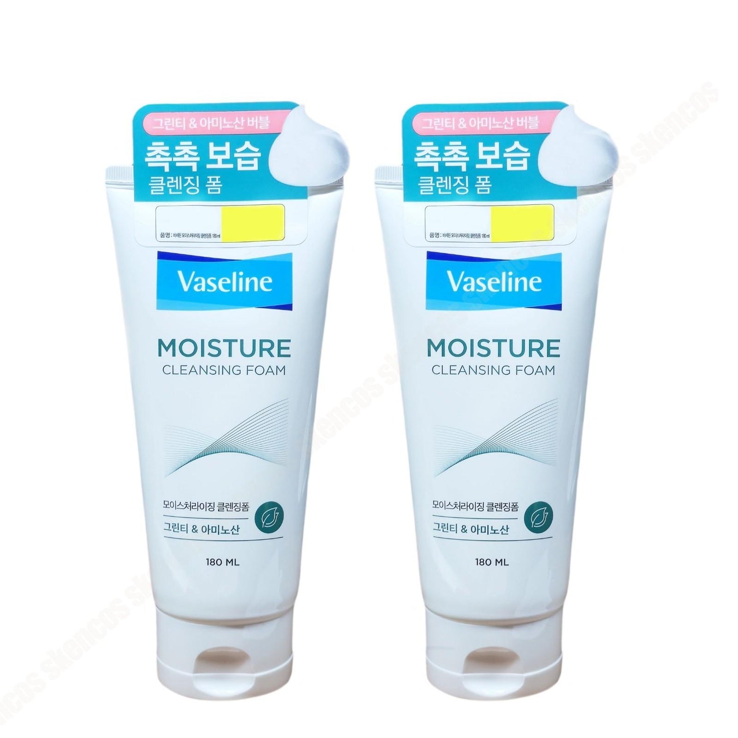 Vaseline Moisture Cleansing Foam 180ml/6 oz-Soft+Body Wash +Moisture Lotion Kits