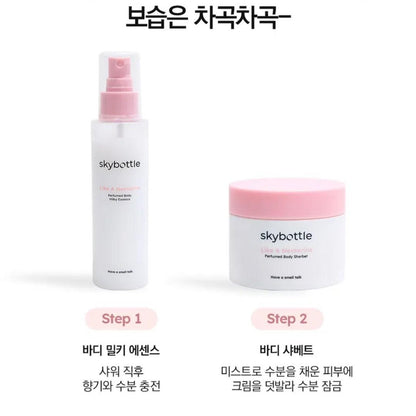 1+1 skybottle Perfumed Body Sherbet-Peach-Mist Essence-Elasticity-Moisture-Spray