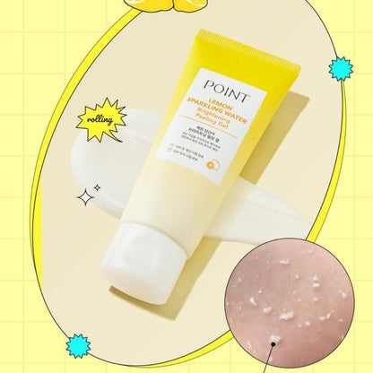 POINT Lemon Sparkling Water Perfect Lip & Eye Makeup Remover+Peeling Gel