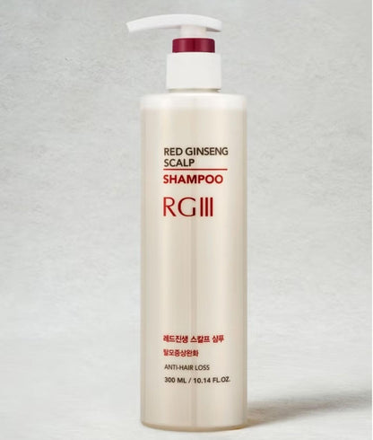 2EA -RGIII Red Ginseng Scalp Scaler Shampoo 300ml-Hair Loss/Dead Cells/14 Free