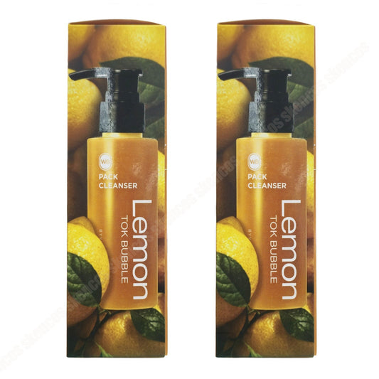 2EA -WONDER BATH Lemon Tok Bubble Pack Cleanser 100ml-Vegan-Sensitive-Pore Clean
