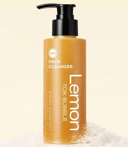 2EA -WONDER BATH Lemon Tok Bubble Pack Cleanser 100ml-Vegan-Sensitive-Pore Clean