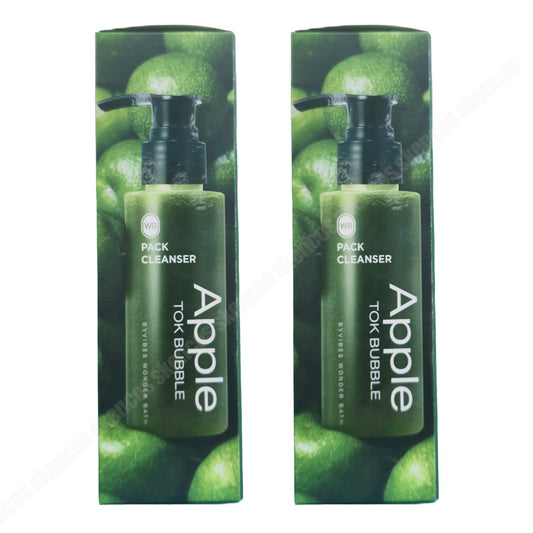 2EA -WONDER BATH Apple Tok Bubble Pack Cleanser 100ml-Vegan-Sensitive-Pore Clean