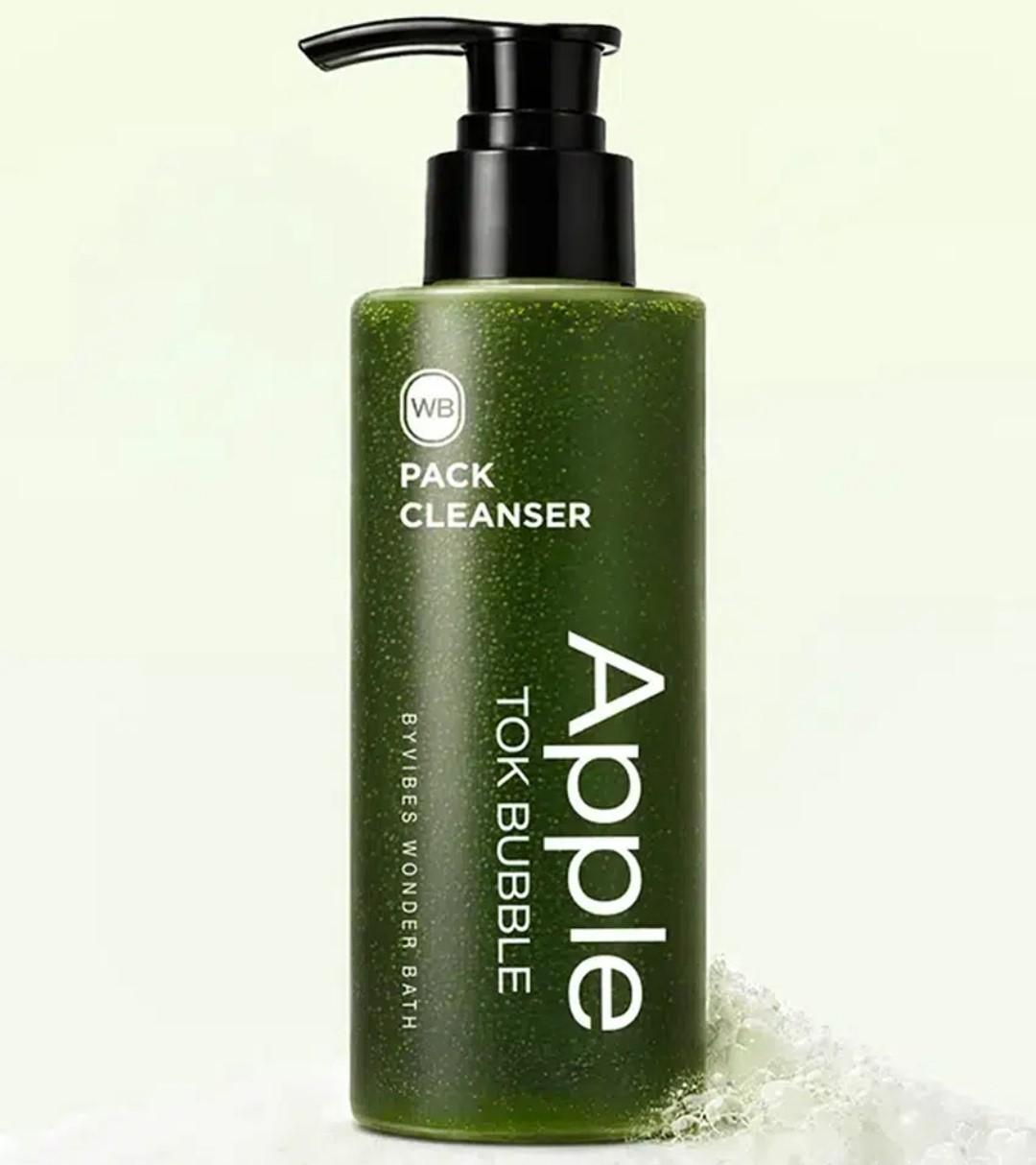 2EA -WONDER BATH Apple Tok Bubble Pack Cleanser 100ml-Vegan-Sensitive-Pore Clean