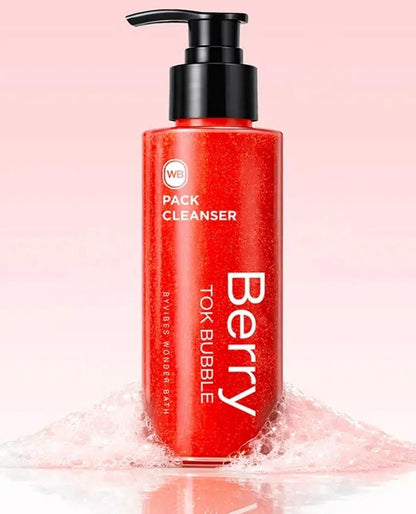 2EA -WONDER BATH Berry Tok Bubble Pack Cleanser 100ml-Vegan-Sensitive-Pore Clean