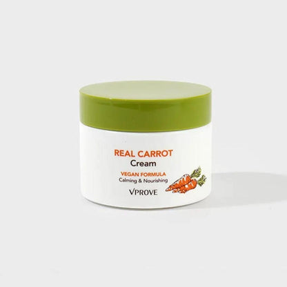 VPROVE Real Carrot Cream 50ml+Water Essence 120ml-Vegan-Soothing-Radiant Skin