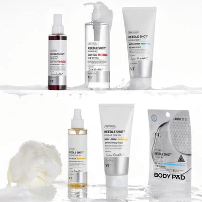 VT Reedle Shot B Clear Tone on Body Lotion + Mist Set -Pigmentation -ACNE-Sebum
