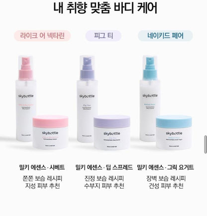 skybottle Fig Tea Perfumed Body Deep Spread (Cream) +Milky Essence Mist