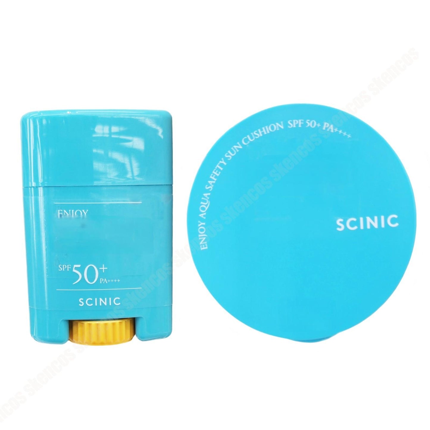SCINIC ENJOY AQUA AIR-FIT SUN STICK (15g)+SAFETY SUN CUSHION (15g) SPF50+ LONG