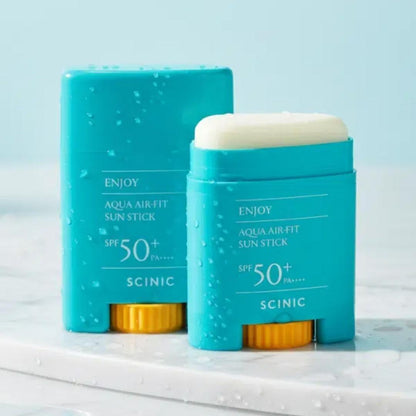 SCINIC ENJOY AQUA AIR-FIT SUN STICK (15g)+SAFETY SUN CUSHION (15g) SPF50+ LONG
