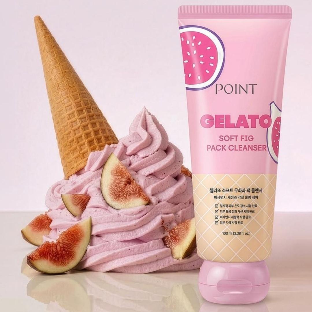 POINT Gelato Soft Fig Pack Cleanser 100ml-Pore Clean-Exfoliation-Cooling