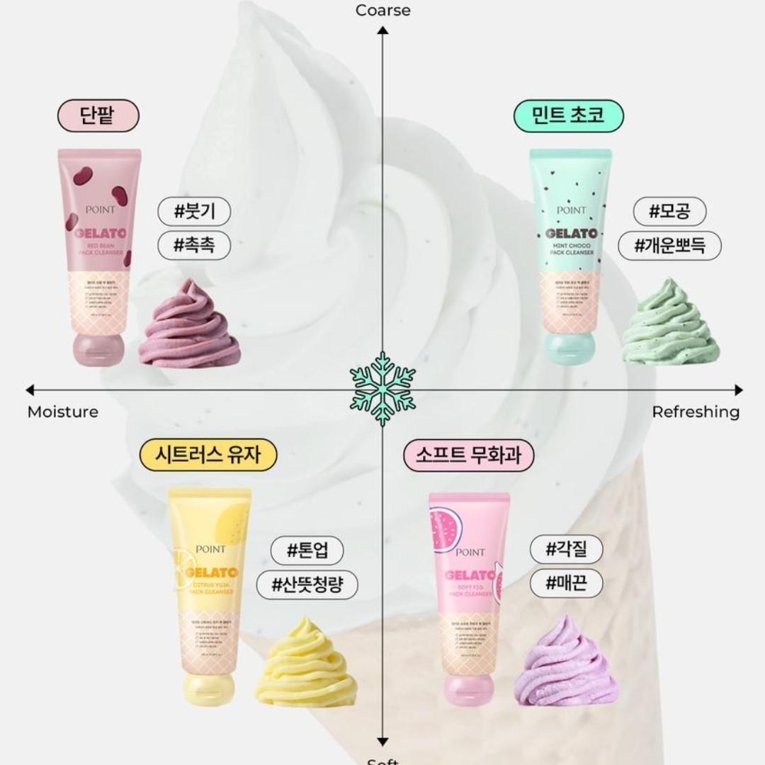 POINT Gelato Soft Fig Pack Cleanser 100ml-Pore Clean-Exfoliation-Cooling