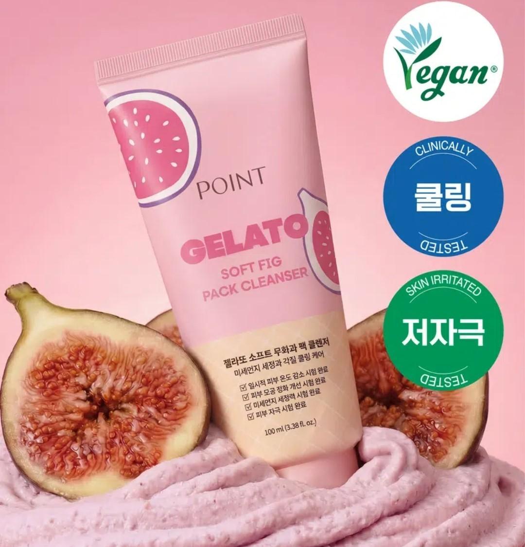 POINT Gelato Mint Choco 100ml + Soft Fig Pack Cleanser 100ml-Deep Pore-Vegan