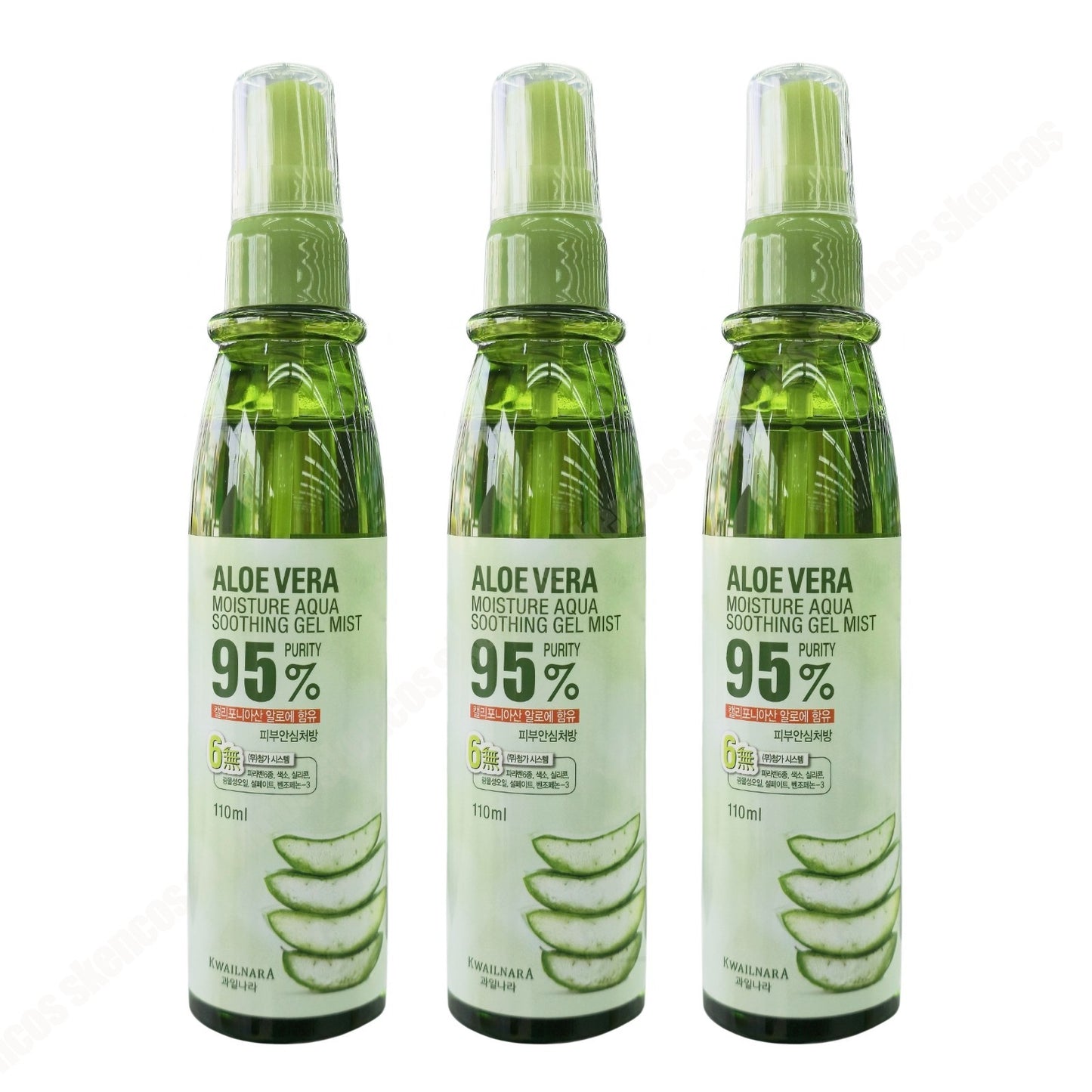 3EA-Kwailnara Aloe Vera Moisture Aqua Soothing Gel Mist-Face, Hair, Body Dryness