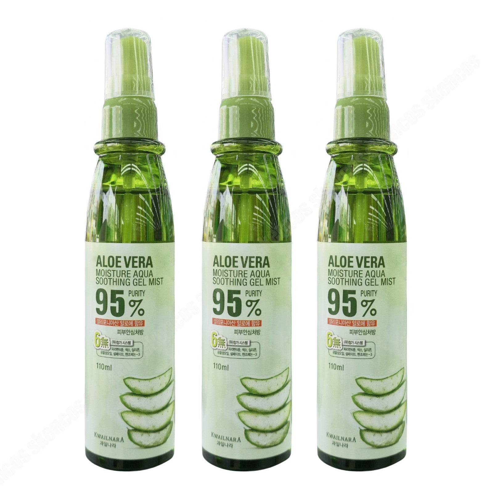 3EA-Kwailnara Aloe Vera Moisture Aqua Soothing Gel Mist-Face, Hair, Body Dryness