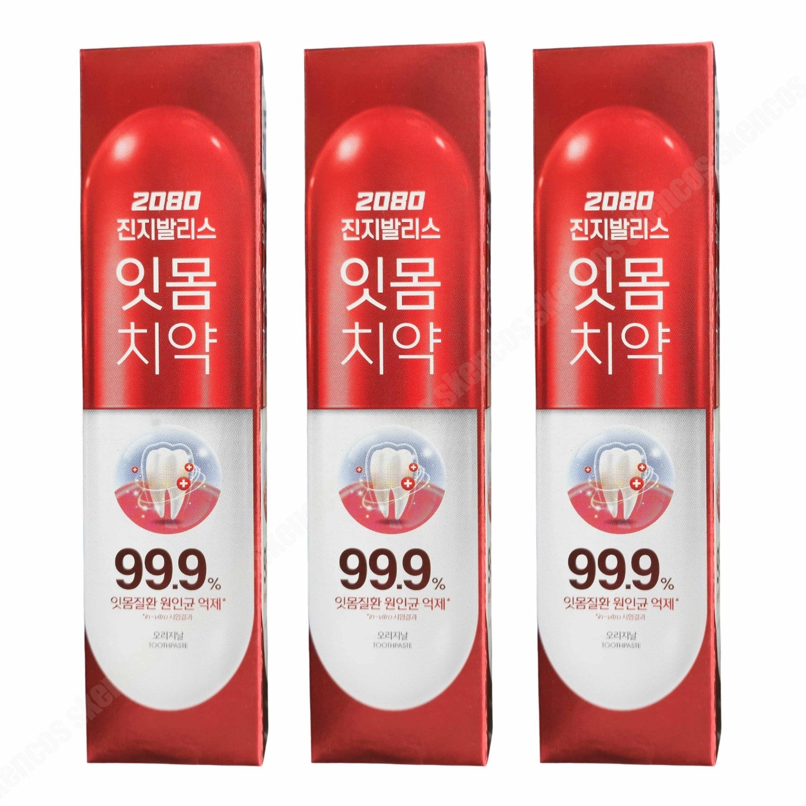 3EA Aekyung 2080 Gingivalis Gum Toothpaste 90g x 3-Blood-Original-Mint ...