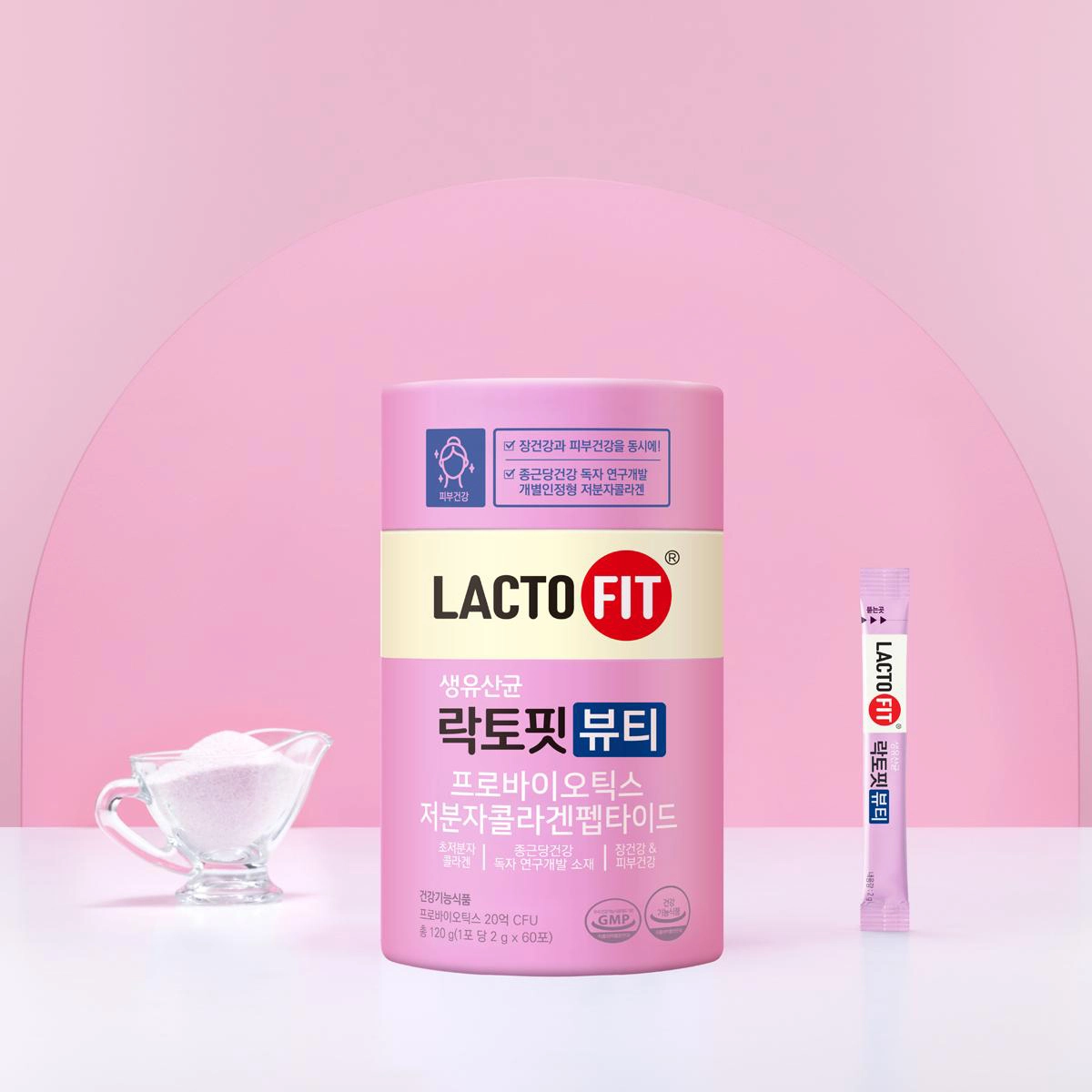CKD Lacto-Fit Beauty 120 g (2 g x 60 Sticks) Refreshing Blueberry Flavor