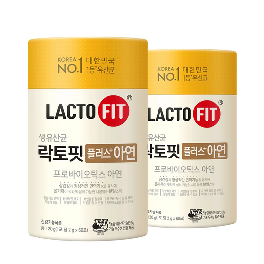 2EA-CKD Lacto-Fit Plus Zinc 240 g (2 g x 60 Sticks x 2 Containers) Immune System Support