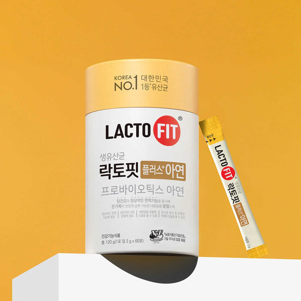 2EA-CKD Lacto-Fit Plus Zinc 240 g (2 g x 60 Sticks x 2 Containers) Immune System Support
