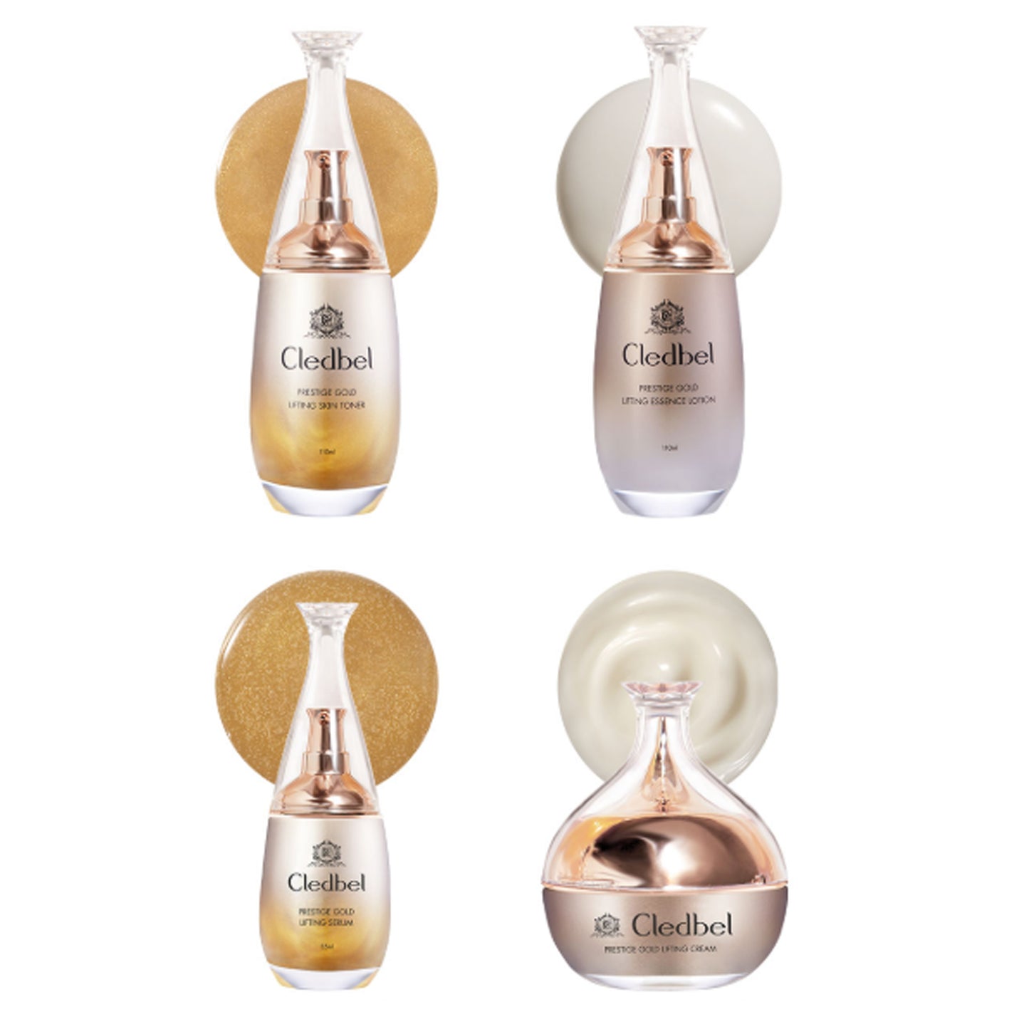 Cledbel Gold Lifting Skin Care Set 4 Items- Collagen