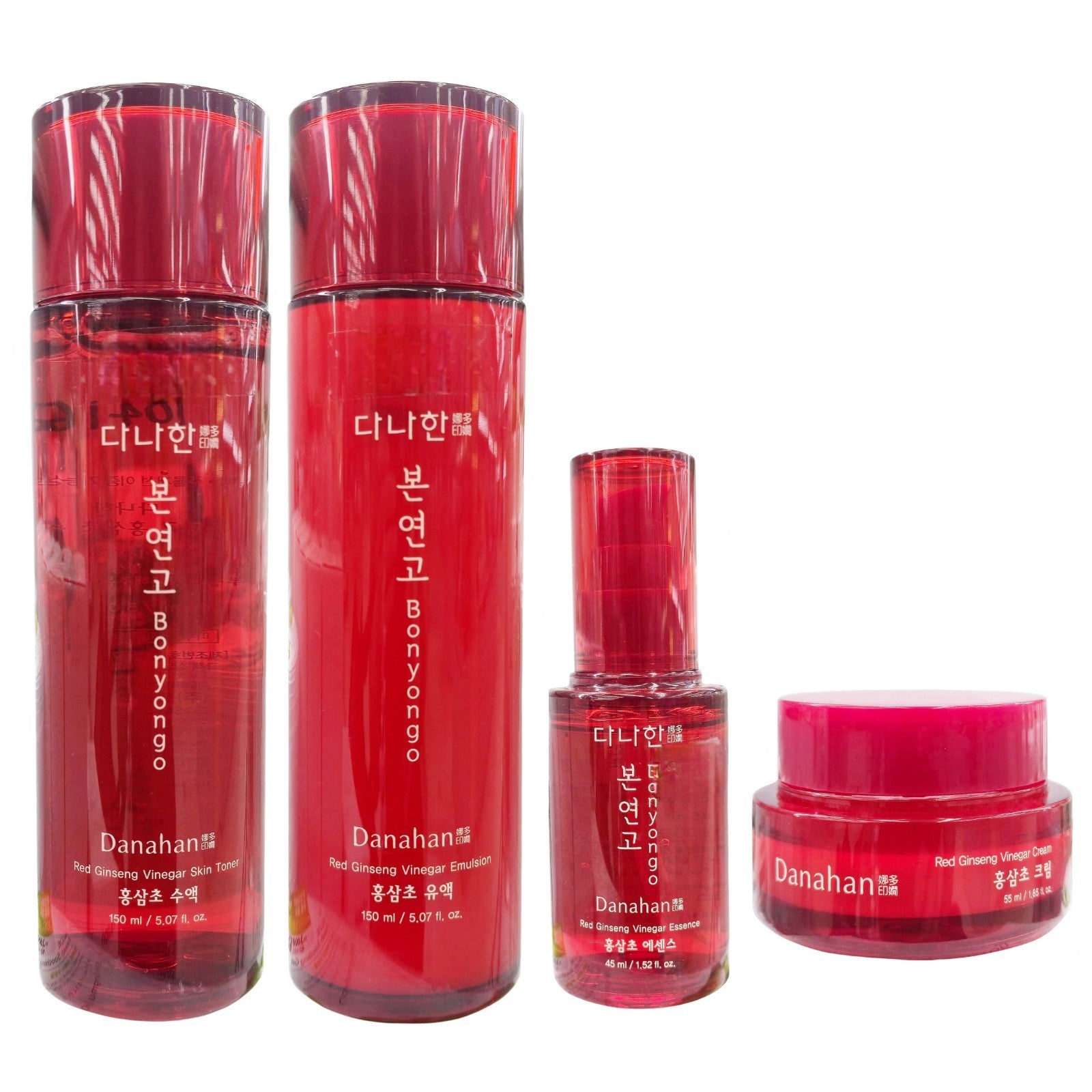 Danahan Skincare Toner+Emulsion+Serum+Cream/Red Ginseng Vinegar/Wrinkle/Korea