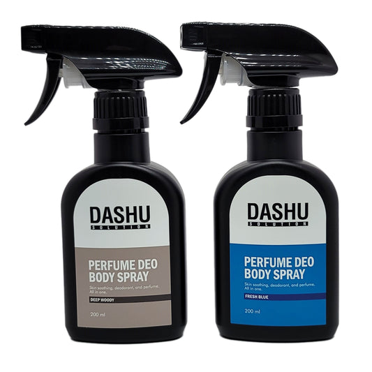 DASHU Perfume Deo Body Spray Blue 200ml+Deep Woody 200ml Set/No Irritation