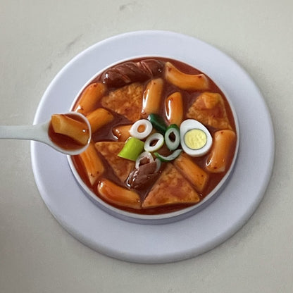 Realistic Tteokbokki (Spicy Rice Cake) Phone Grip & Stand-K-food miniature