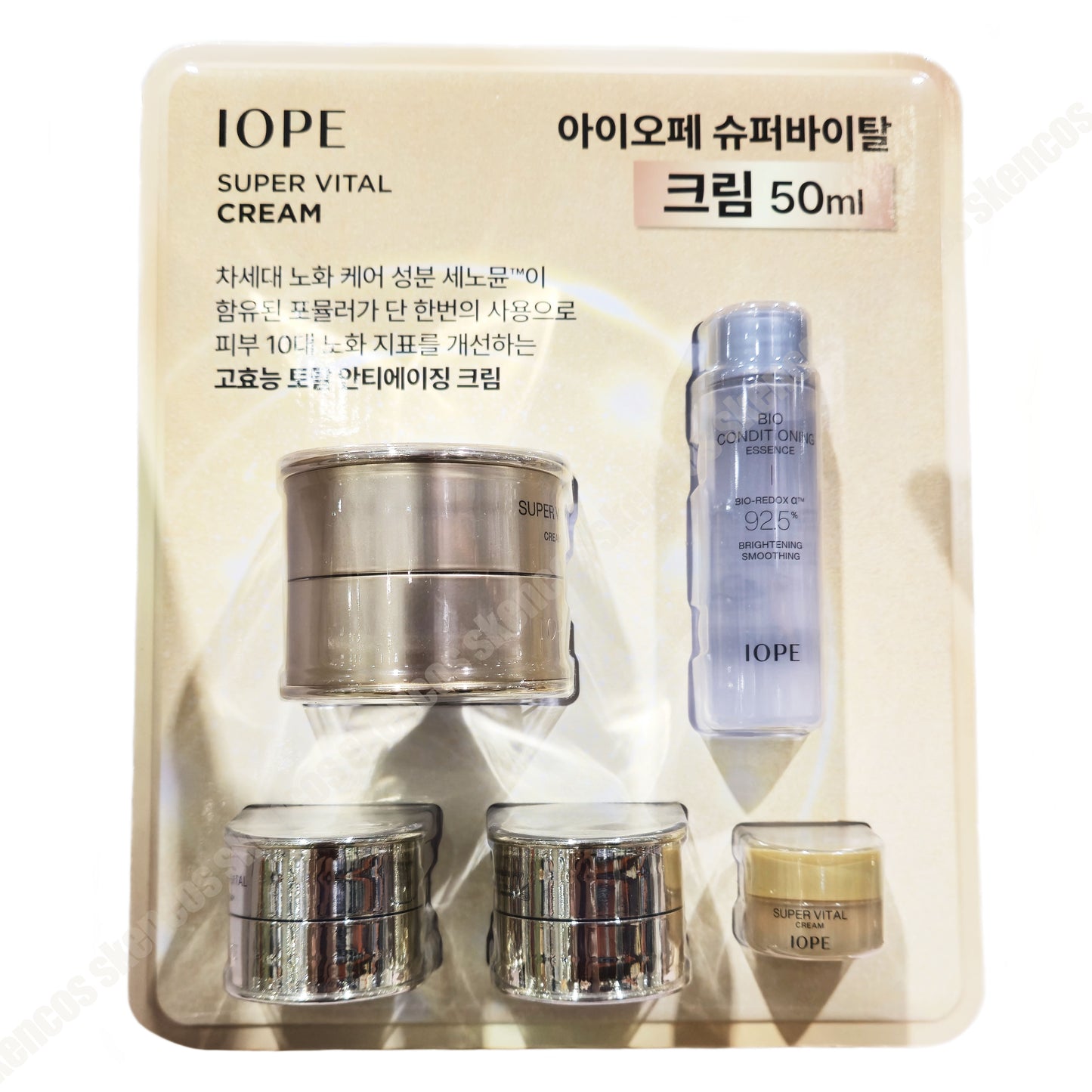 IOPE Super Vital Cream 50ml (+ Cream & Essence) Anti-Aging-Brightening-6th