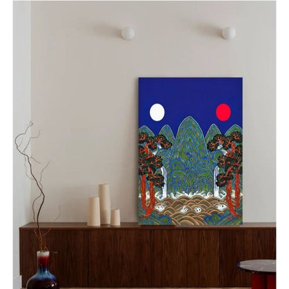 Ilwol Obongdo /Feng Shui/ longevity Interior Canvas / K-pop Demon Hunters Background