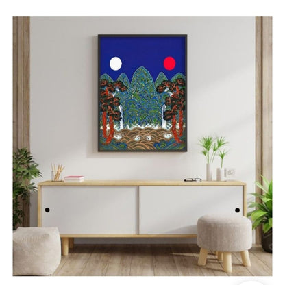 Ilwol Obongdo /Feng Shui/ longevity Interior Canvas / K-pop Demon Hunters Background