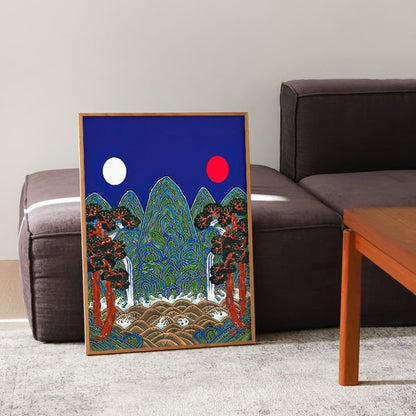 Ilwol Obongdo /Feng Shui/ longevity Interior Canvas / K-pop Demon Hunters Background