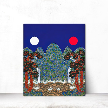 Ilwol Obongdo /Feng Shui/ longevity Interior Canvas / K-pop Demon Hunters Background