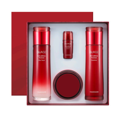 Charmzone DeAGE Red-Addition 3 Items Set/Toner+Emulsion+Nutrient Cream/Soothing