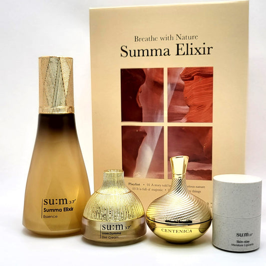 Sum37 Su:m37-Losec Summa Elixir 8 Miracle Power Essence 3,3 oz/Big+Massagegerät+Gesichts- und Körperöl 