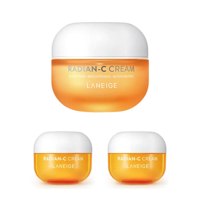 Laneige Radian-C Cream 30ml + 10ml X 2 (1.69 fl.oz.) Vitamin C,D,E/Antioxidants/Brightening