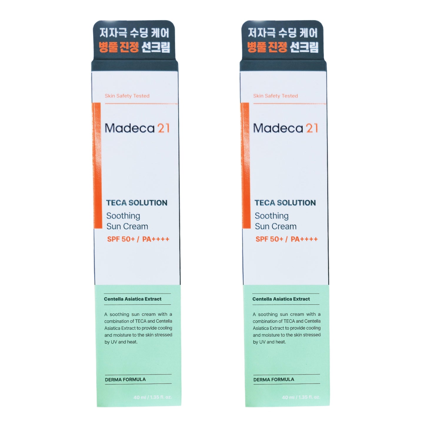1+1 / 2EA/ Madeca21 TECA Solution Soothing Sunscreen (40 ml)